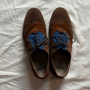 John Fluevog men’s suede shoes